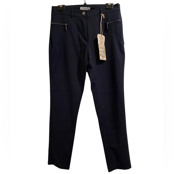 NWT Femmes Je Vous Paris pants. Blue. Medium. Made in France - Picture 1 of 2